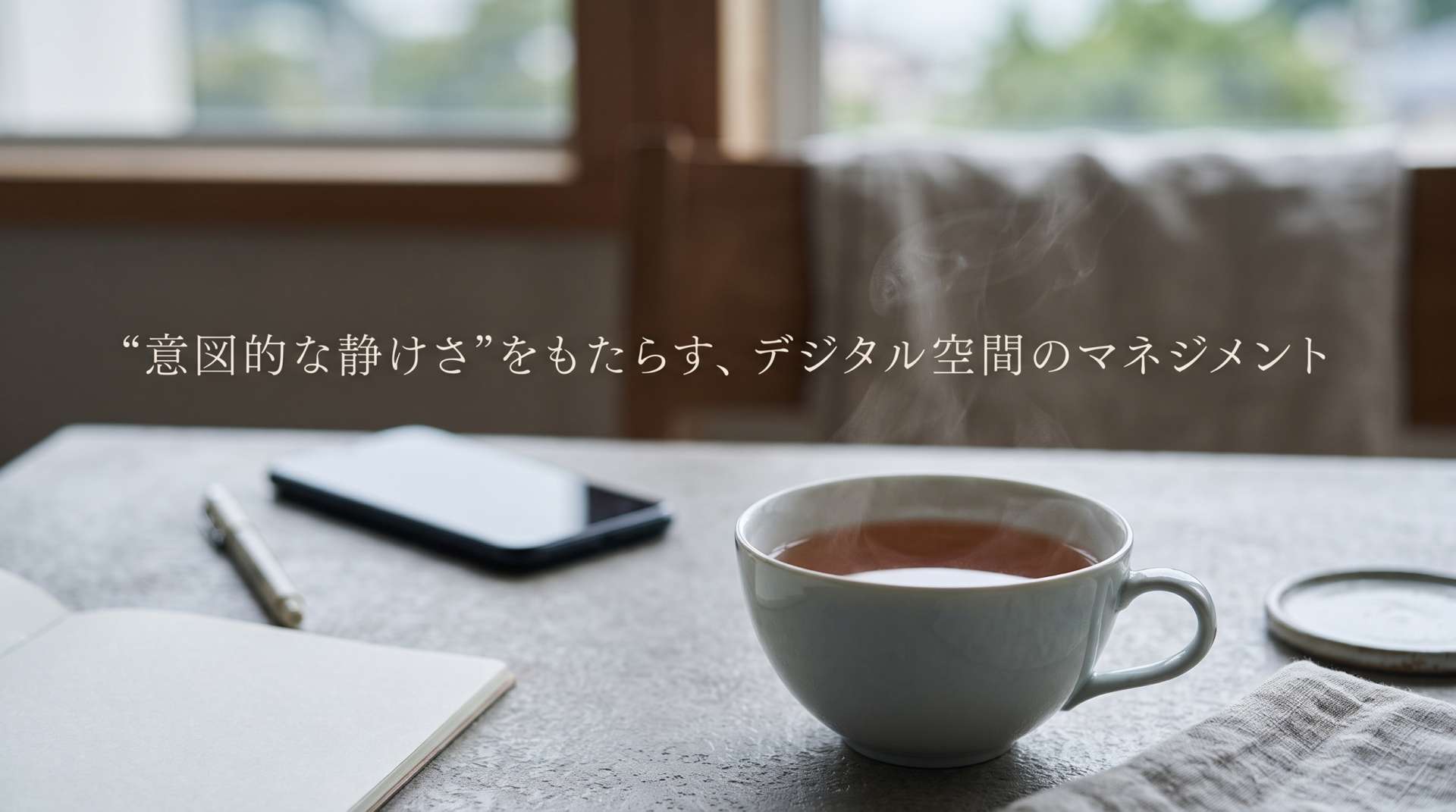 「情報を追っていないと落ち着かない」呪縛を解く。常に先を読む脳に“意図的な静けさ”をもたらす、デジタル空間のマネジメント